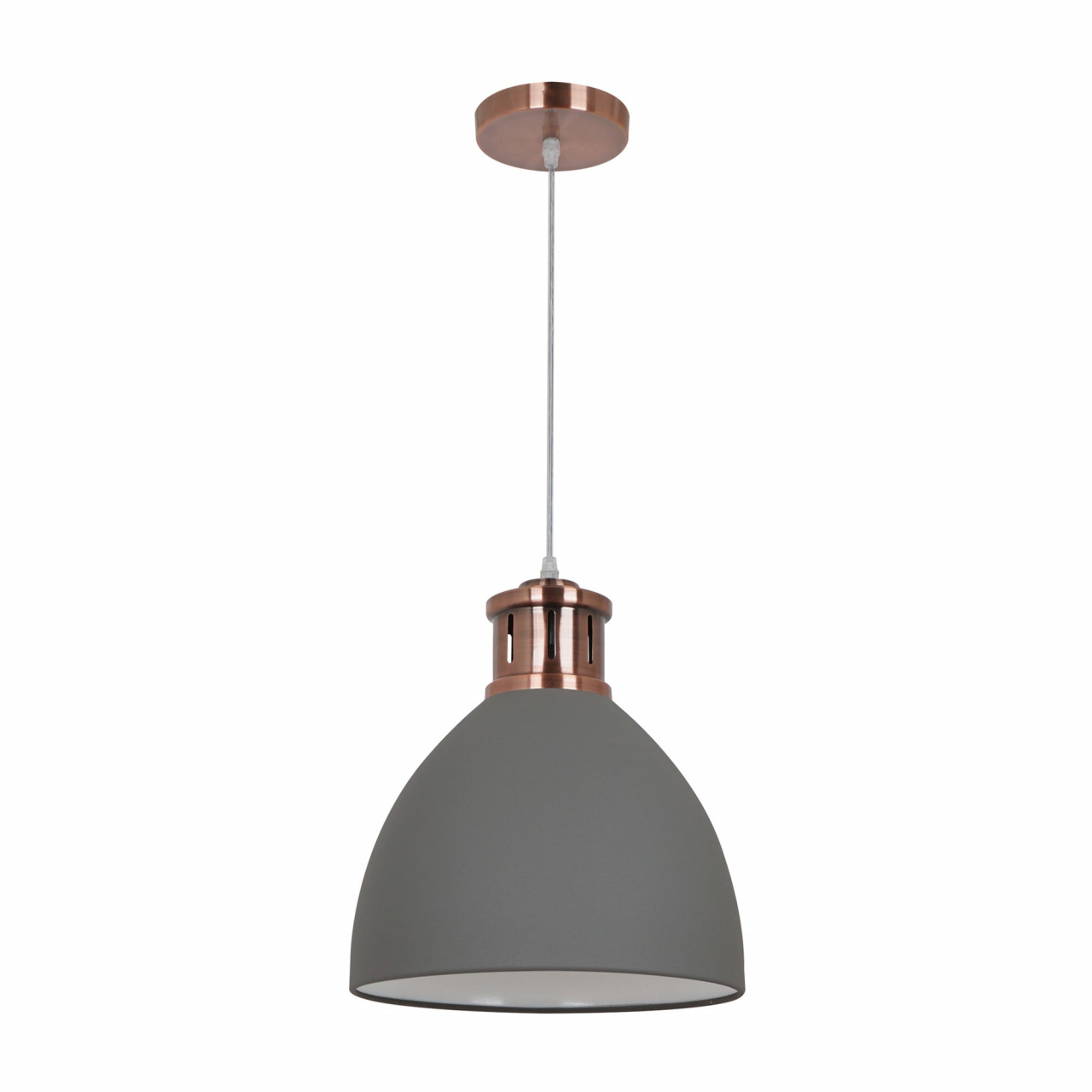 Pendul Metal KL6242, 1xE27, cupru+gri, IP20, Klausen