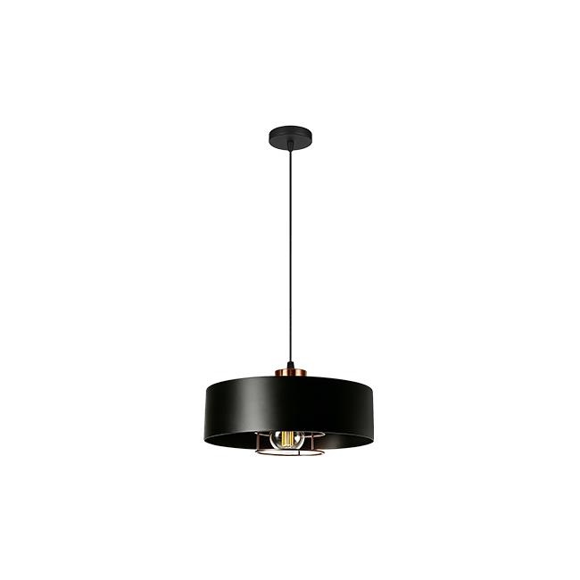 Pendul Nilo, 1xE27, Ø300mm, IP20, negru+cupru, Masterled