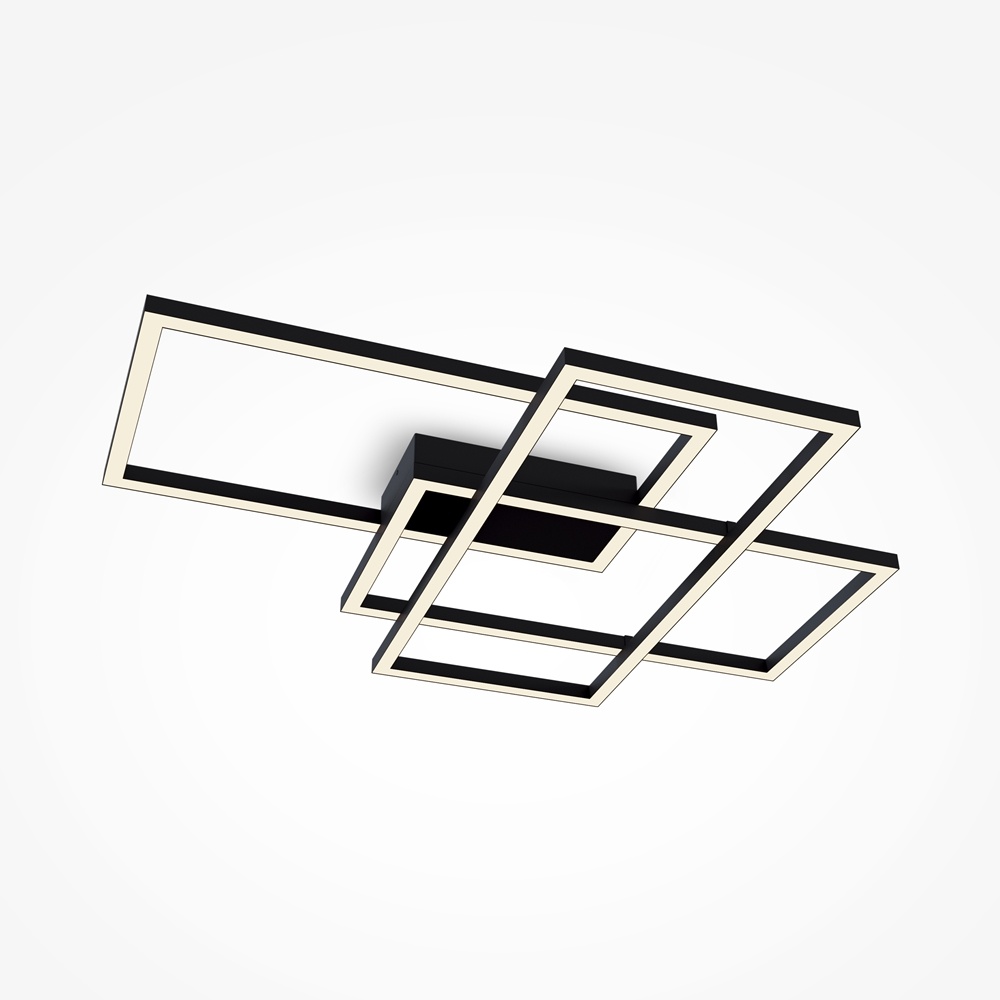 Plafoniera LED Rida, 78W, neagra, Maytoni
