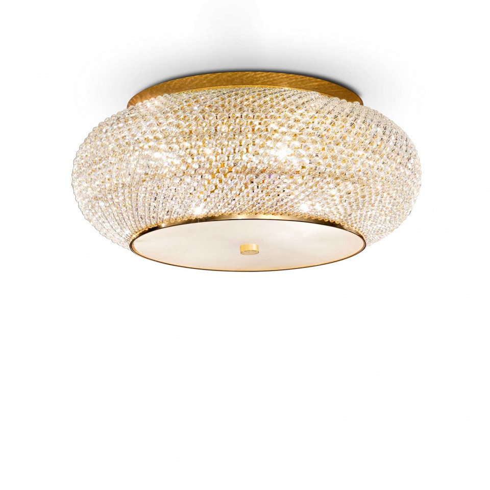 Plafoniera Pasha 165004, 14xE14, aurie, IP20, Ideal Lux