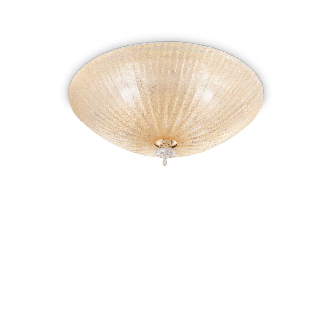Plafoniera Shell 140179, 3xE27, ambra, IP20, Ideal Lux
