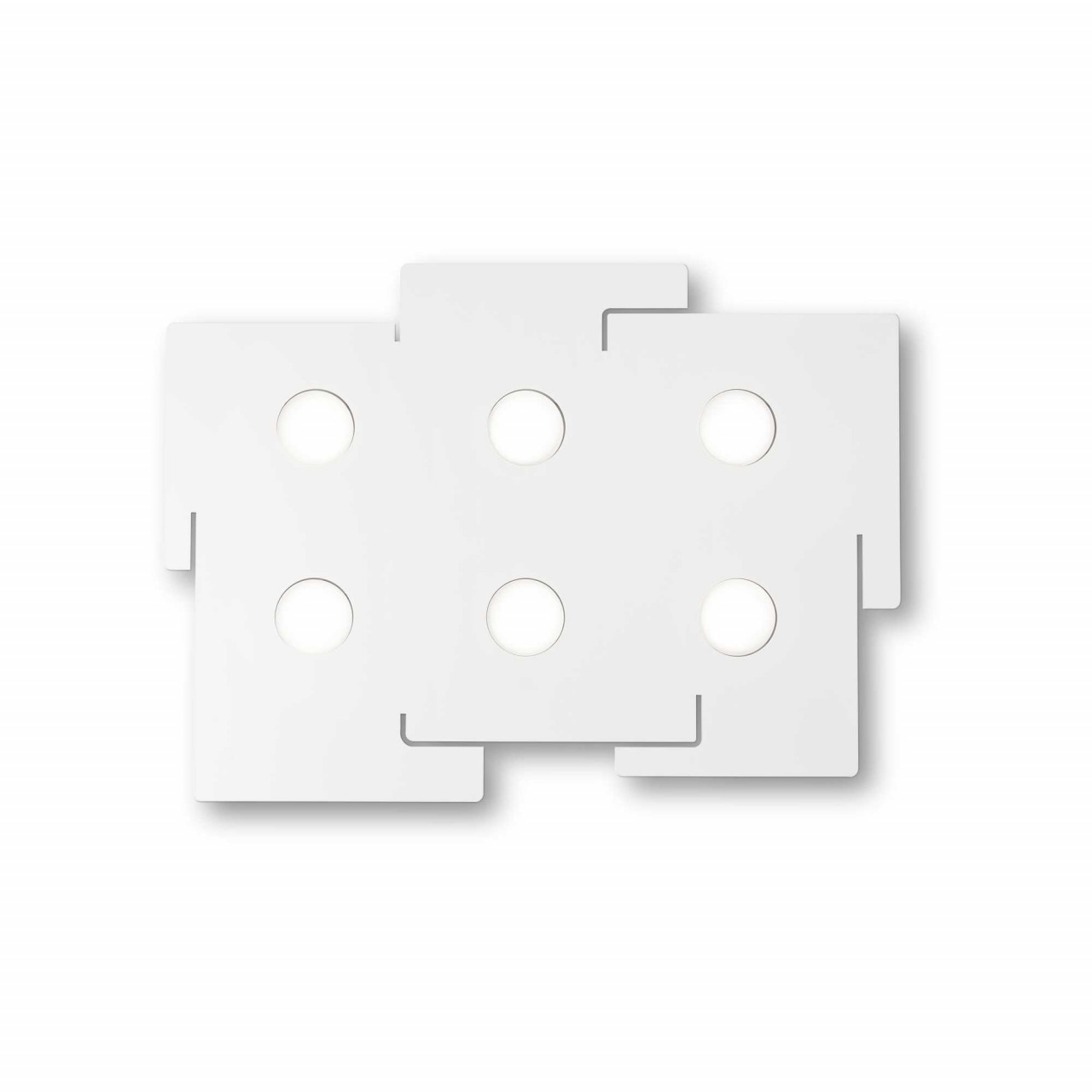 Plafoniera Totem 215785, 6xGX53, alba, IP20, Ideal Lux