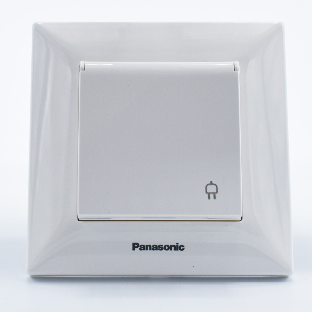 Priza cu capac Arkedia Pansonic, ST, alba