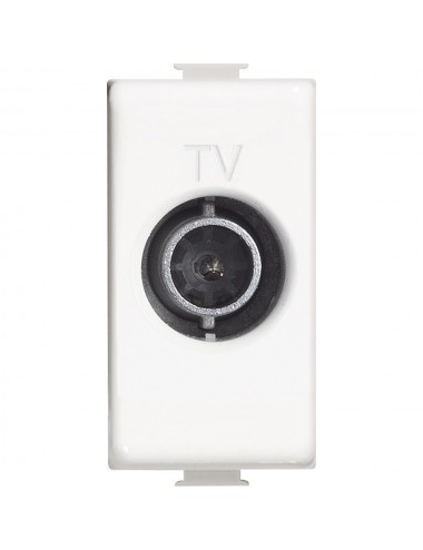 Priza TV capat, 1 modul, alba, Bticino Matix