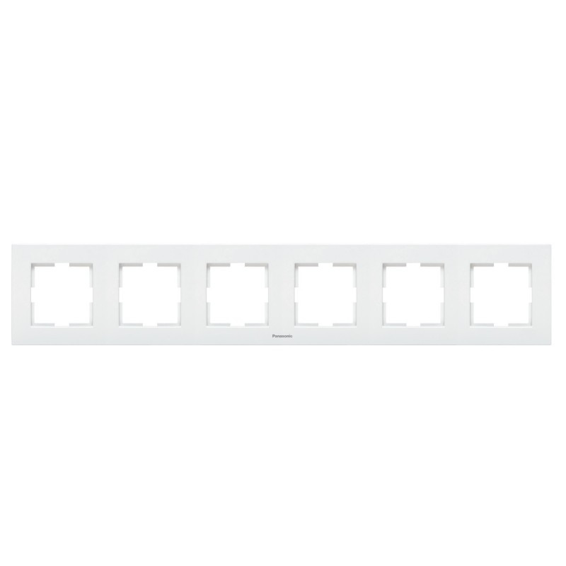 Rama 6 module orizontala Karre Plus Pansonic, alba