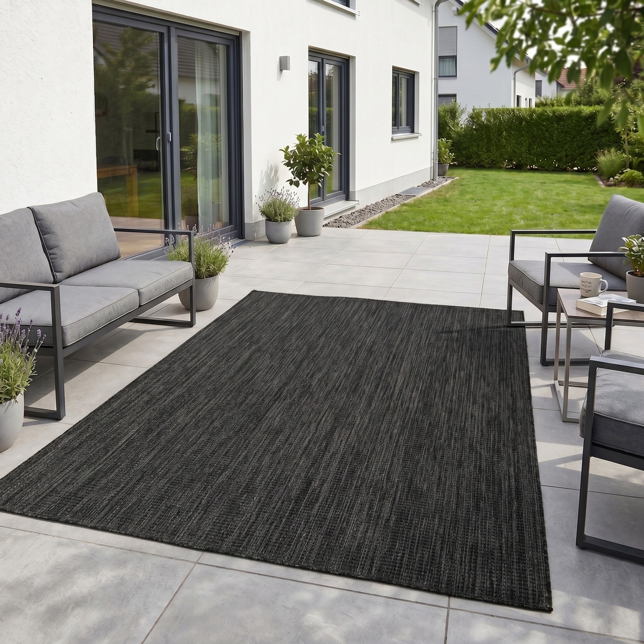Covor Dreptunghiular MIRA V1 Negru 160x220 cm