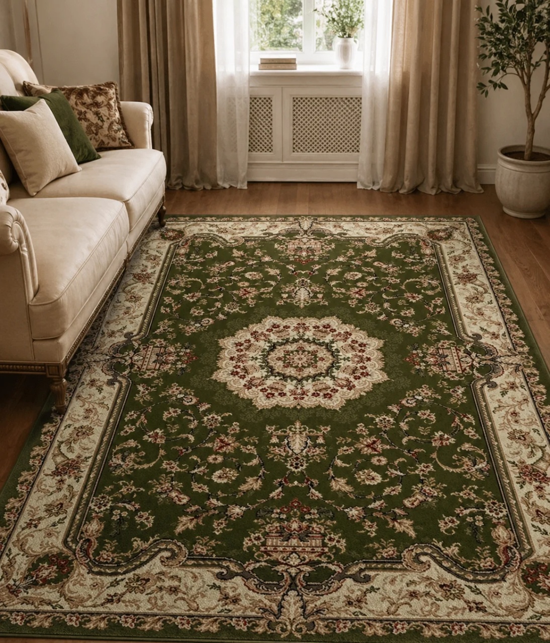 Covor, Lotos, Verde, 150x230 cm, Delta Lotos 1520 310