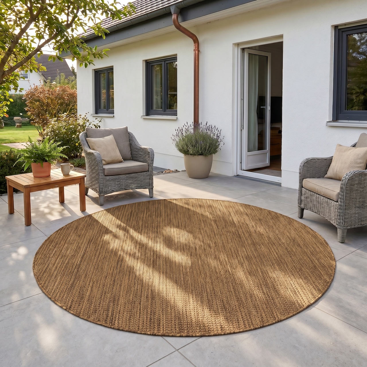 Covor Rotund MIRA V1 Maro 200x200 cm
