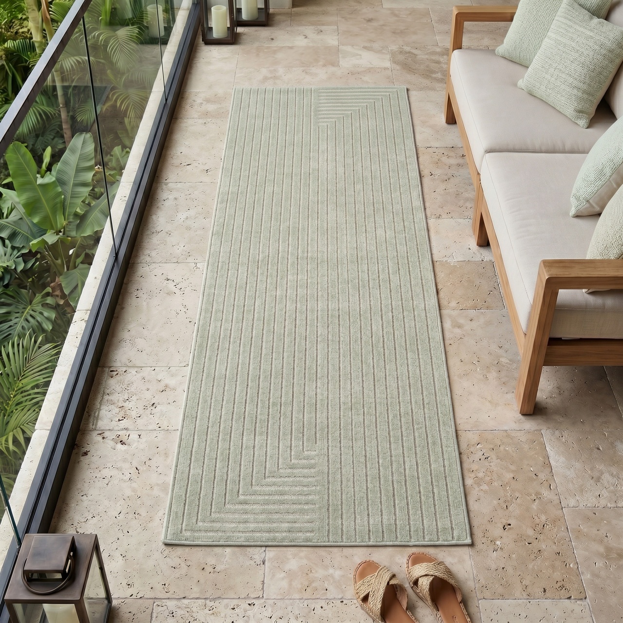 Covor Traversa NOVA V2 Verde 80x250 cm