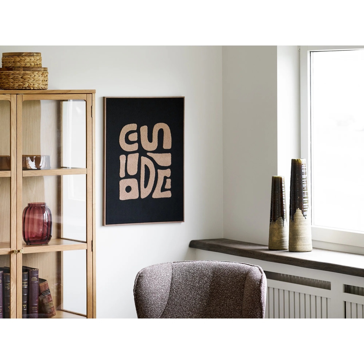 Decoratiune de perete, Natural , 2.5x50x70 cm