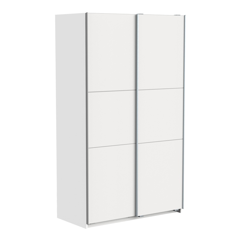 Dulap cu usi glisante, Kawen, Alb, 116.5x60x203 cm