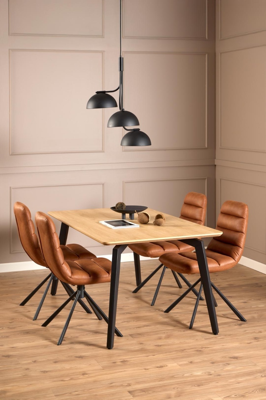 Masa dining Cadiz, Natural, 75x160x90 cm