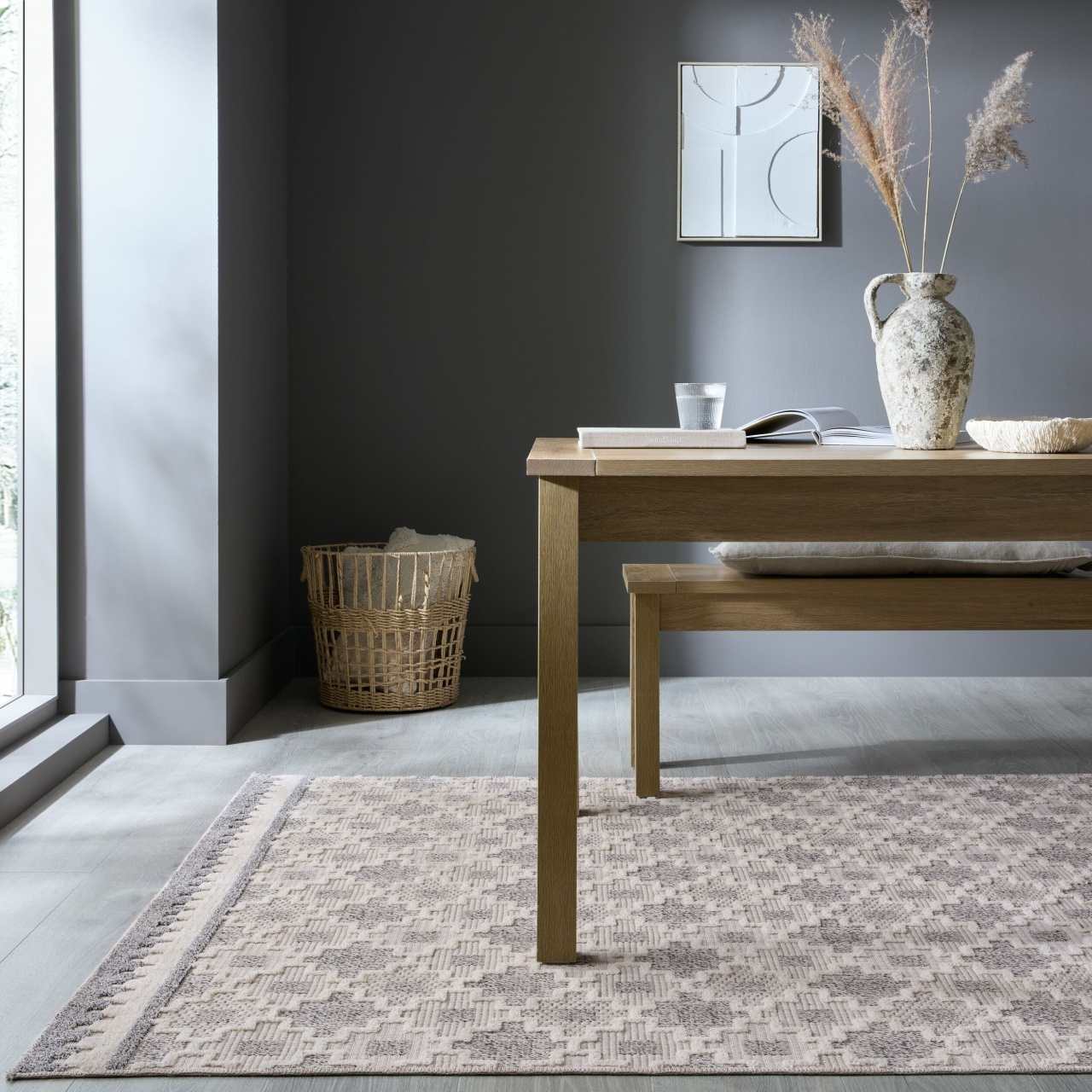 Traversa Graysen Washable Gri 78x150 cm, Flair Rugs