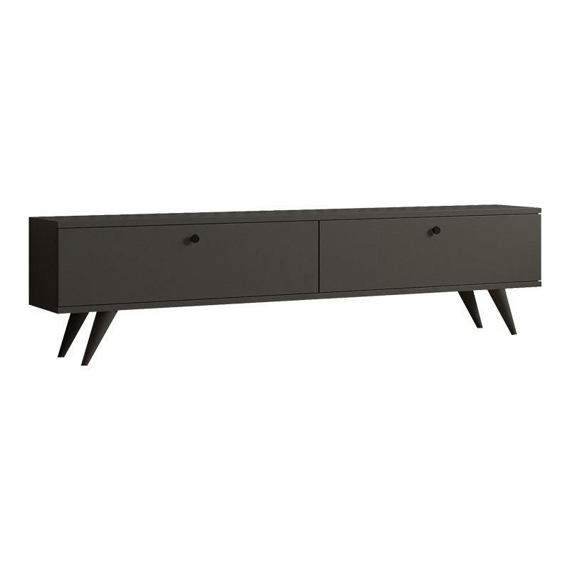 Comoda TV Jate Gri inchis 160x25x40 cm