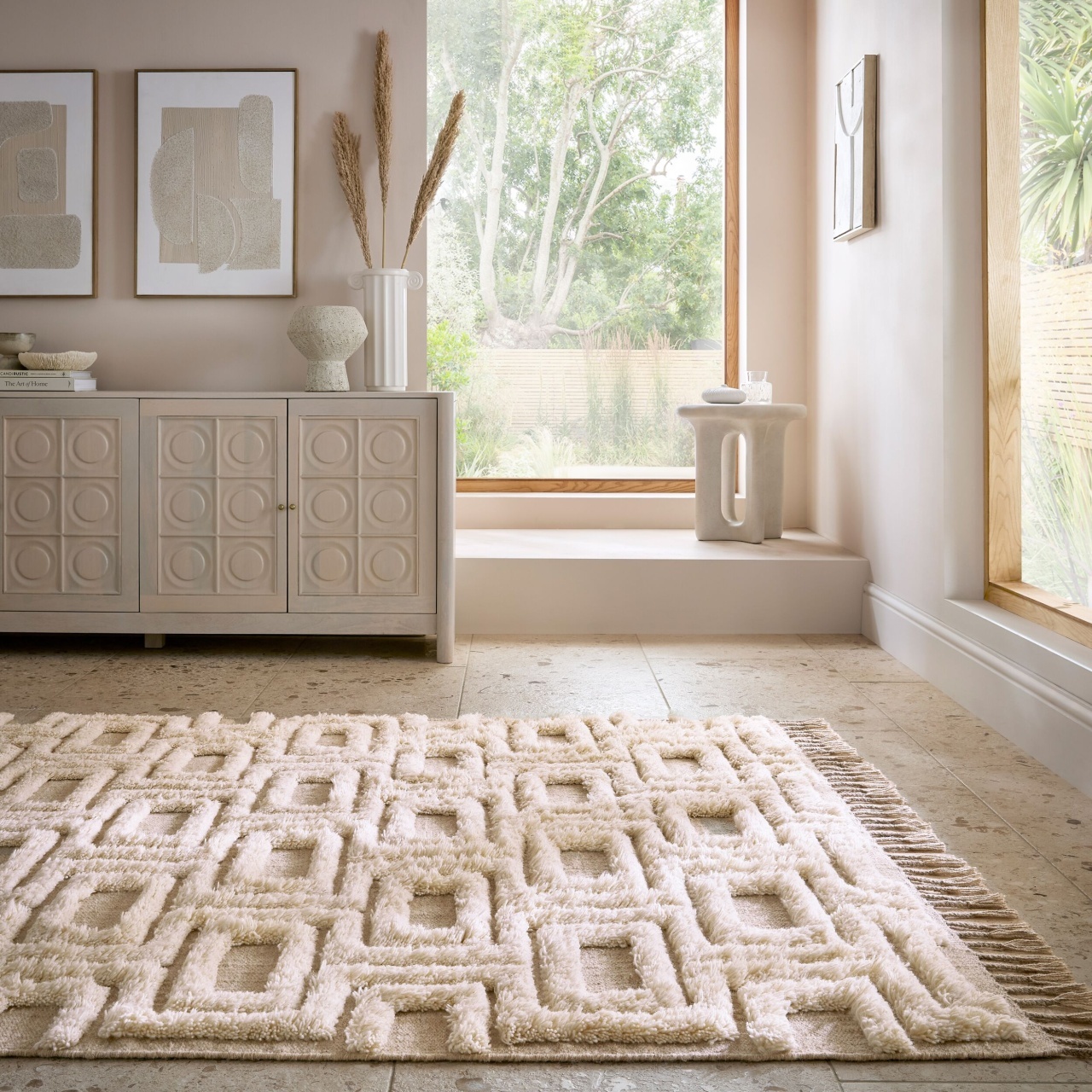 Covor Greek Key Natural 160x230 cm, Flair Rugs