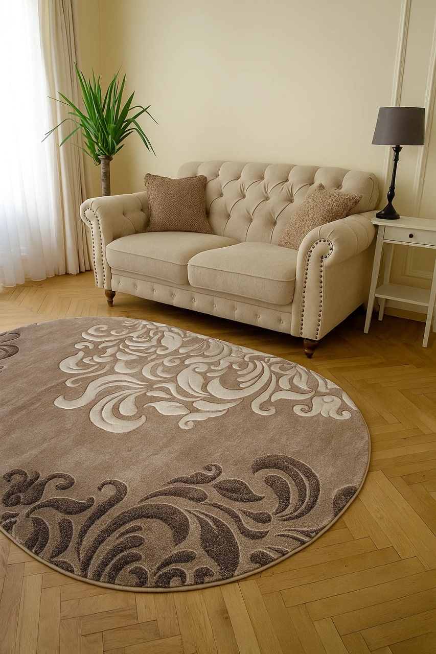 Covor Oval, Mira, Maro, 60x110 cm, Delta Mira 24031 234