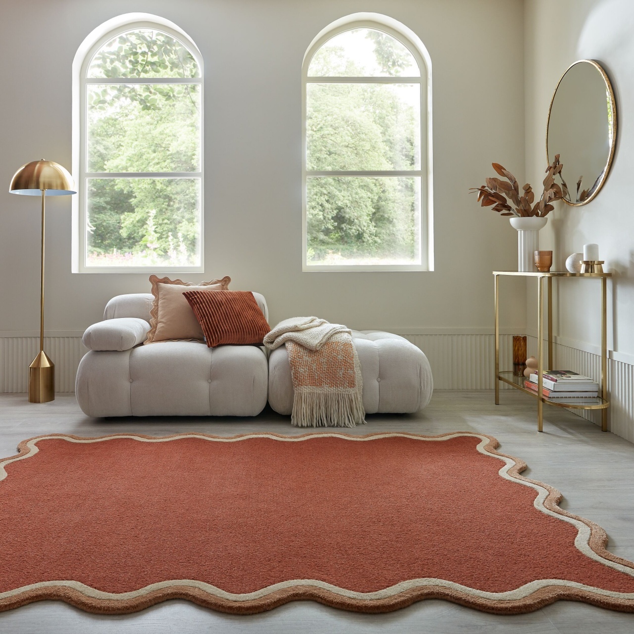 Covor Rivo Wool Teracota 200x290 cm