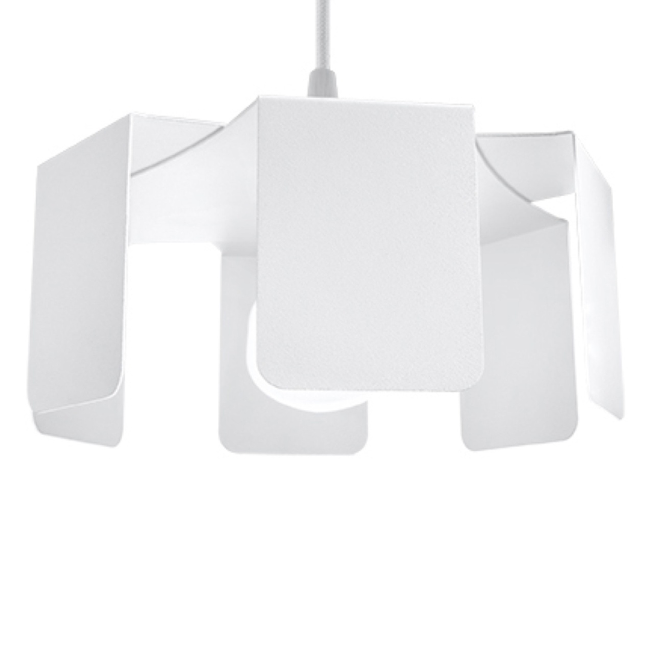 Lustra suspendata Tulip Alb 24x24x110 cm