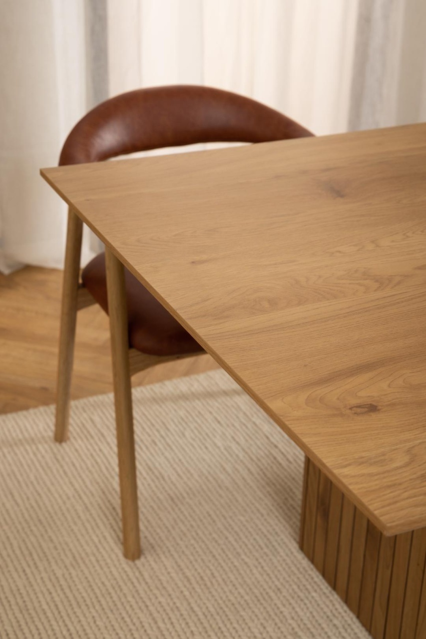 Masa dining Colima, Natural, 75x210x100 cm