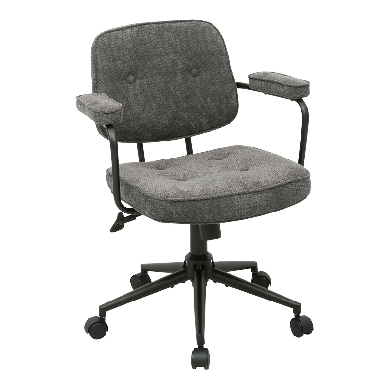 Scaun birou, Leberta, Antracit, 64x63.5x86 cm