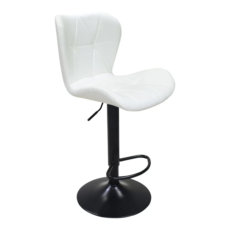 Scaun de bar ajustabil Coozy Alb 46x47x112 cm