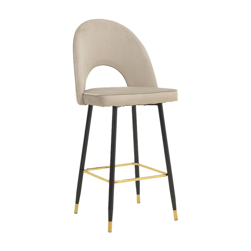Scaun de bar Casenio Pako Bej 48x50x107 cm