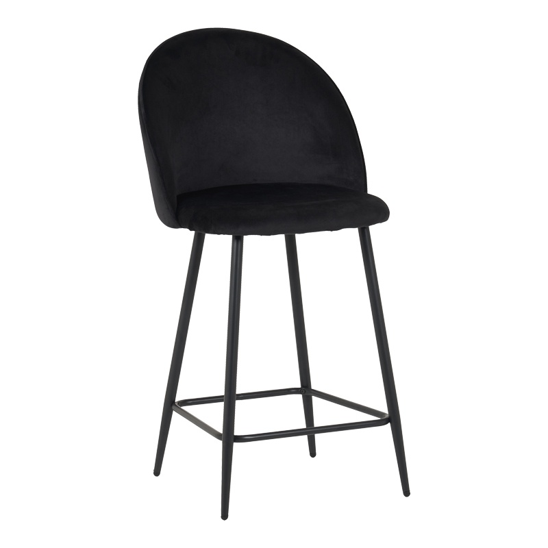 Scaun de bar Perch Negru 50x43x99 cm