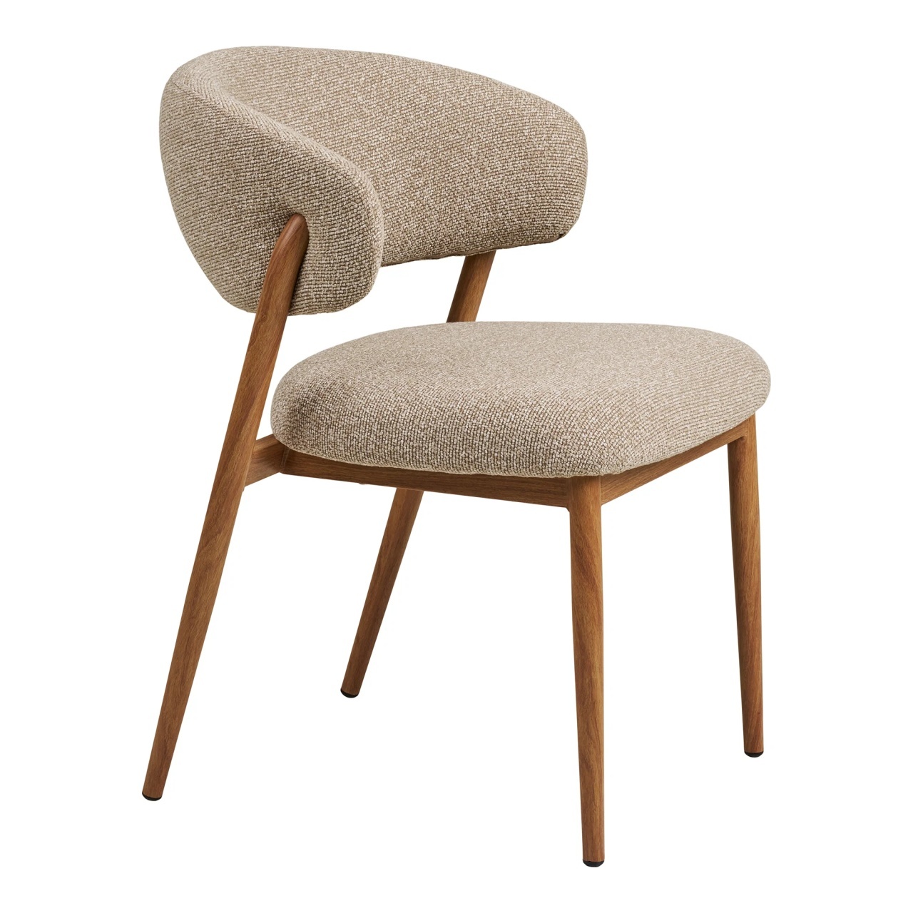 Scaun dining Cavi, Nisip, 64x56x79.5 cm