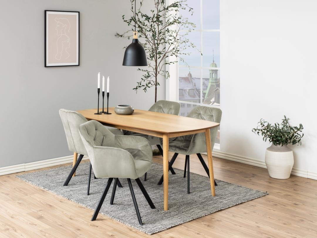 Scaun dining Lola, Maro, 81.5x57.5x61.5 cm