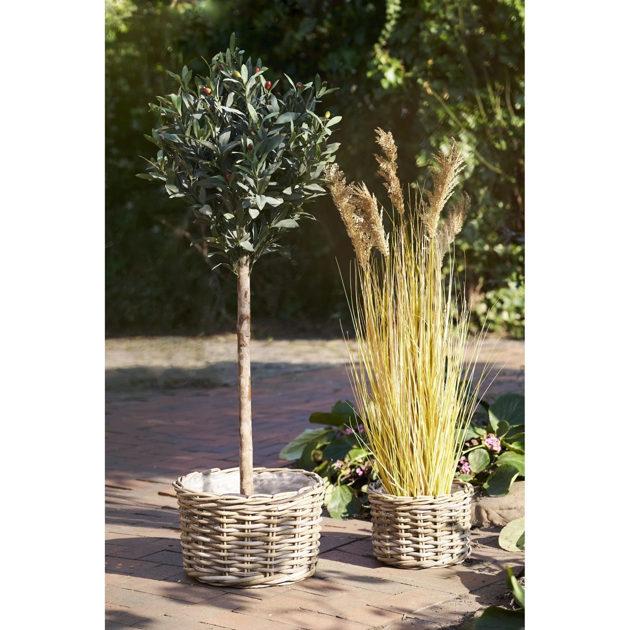 Set 2 piese Cosuri Kalak, Natural , 35x35x22 cm