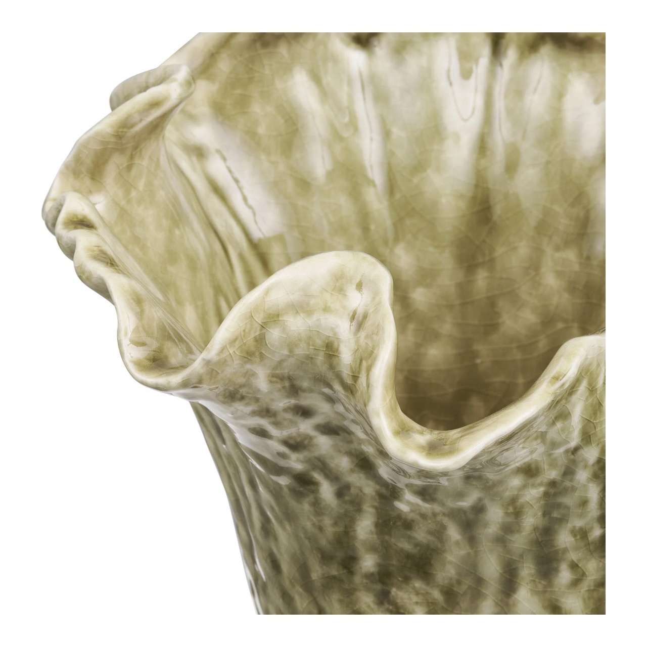 Vaza decorativa, Nisip inchis, 22x22x23.5 cm