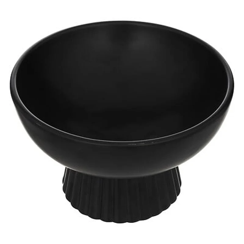 Bol decorativ, Lorvion, Negru, 22x22x14 cm
