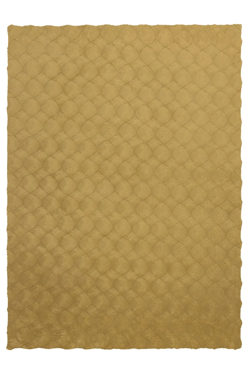 Covor Diamond Cut Galben inchis 200x290 cm