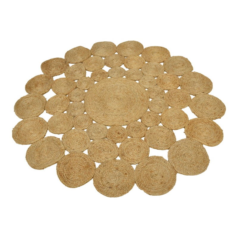 Covor forma rotunda, Lekta, Pako, Natural 150x150x0 cm