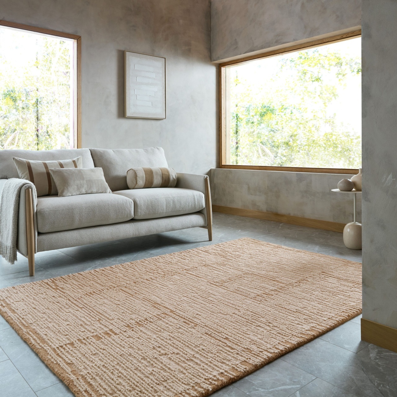 Covor Harris Modula Wool Natural 140x200 cm