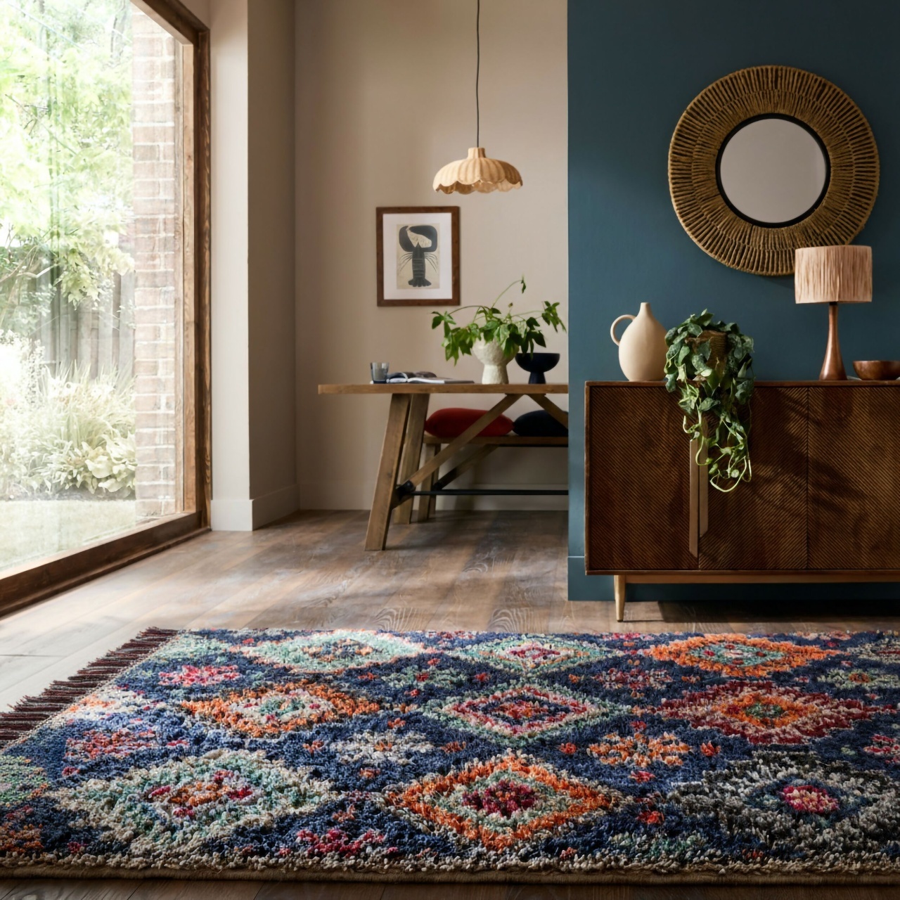 Covor Jakob Shaggy Bleumarin 160x230 cm