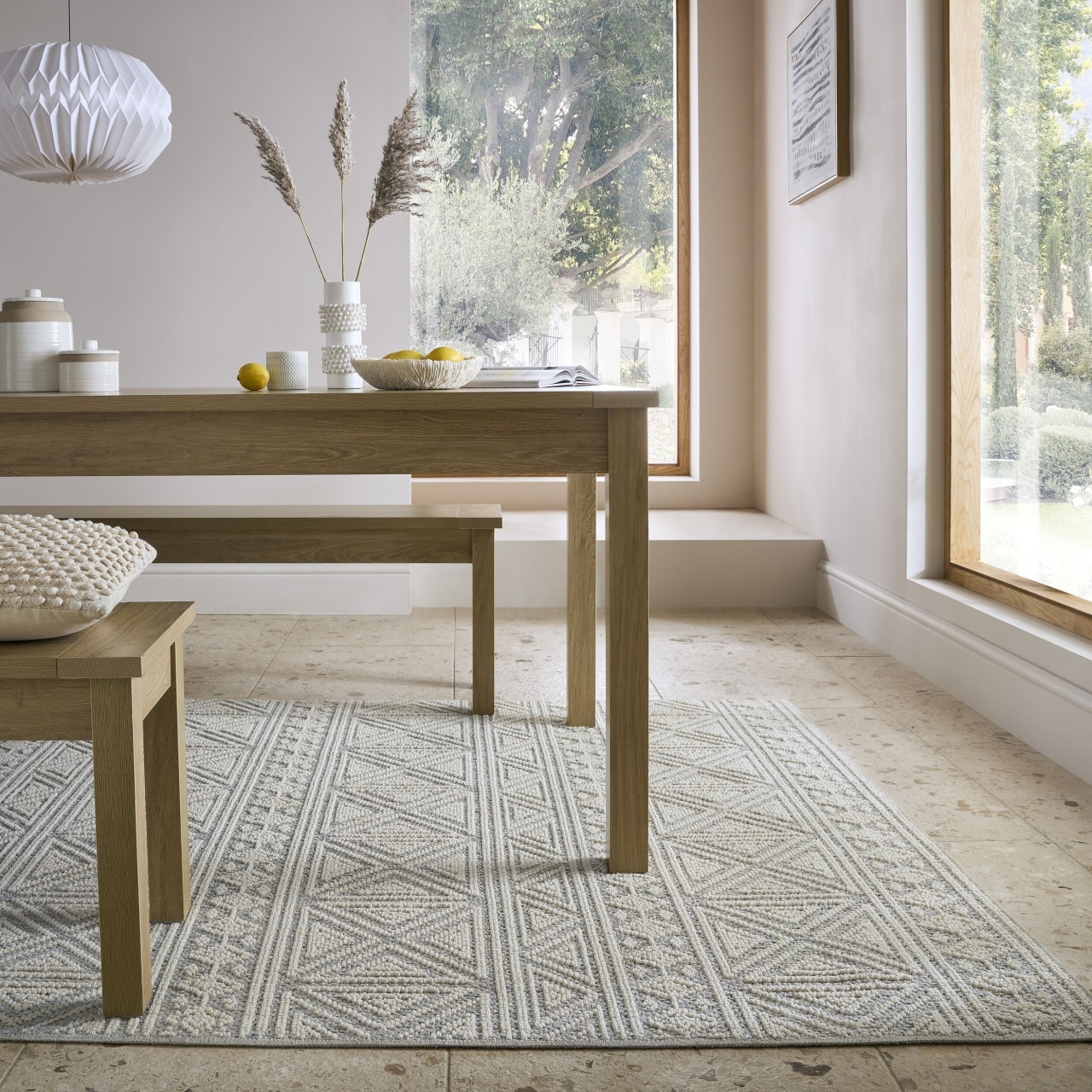 Covor Lucia Washable Gri 194x290 cm, Flair Rugs