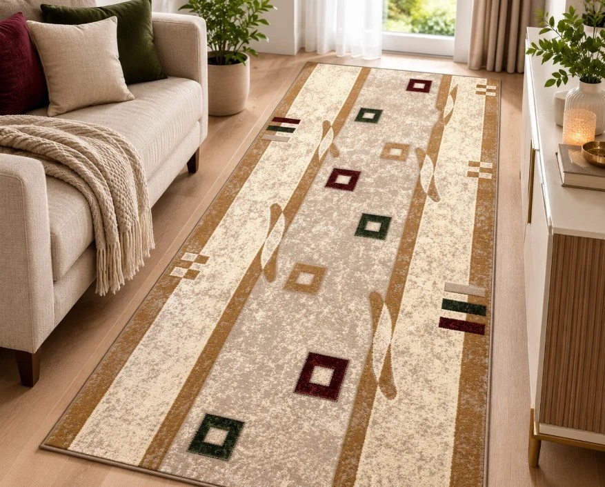 Covor Traversa, Lotos, Crem, 80x400 cm, Delta 579 110