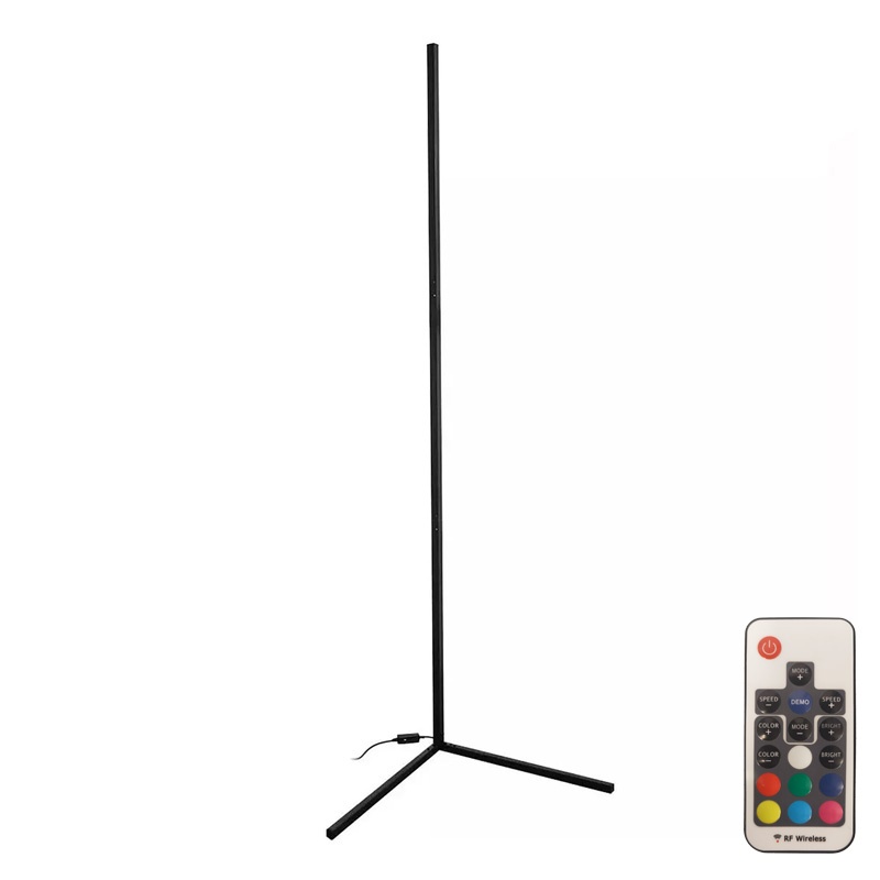Lampadar LED Nanek Negru 30x30x120 cm