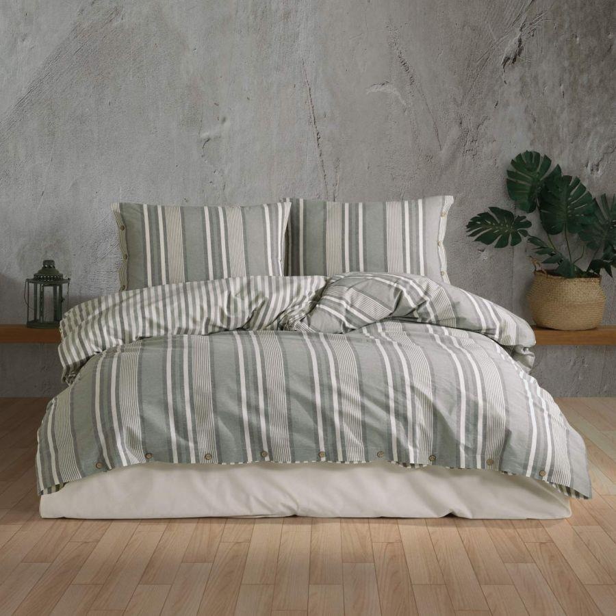 Lenjerie 1 Persoana Doyka Verde (Bumbac 100%)
