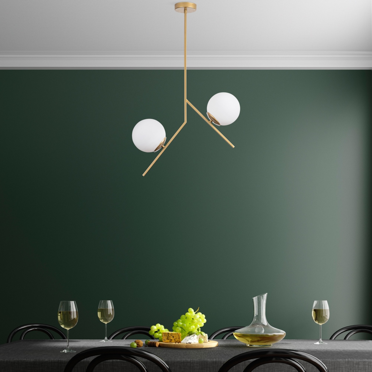 Lustra Dolunay Auriu 15x15x74 cm