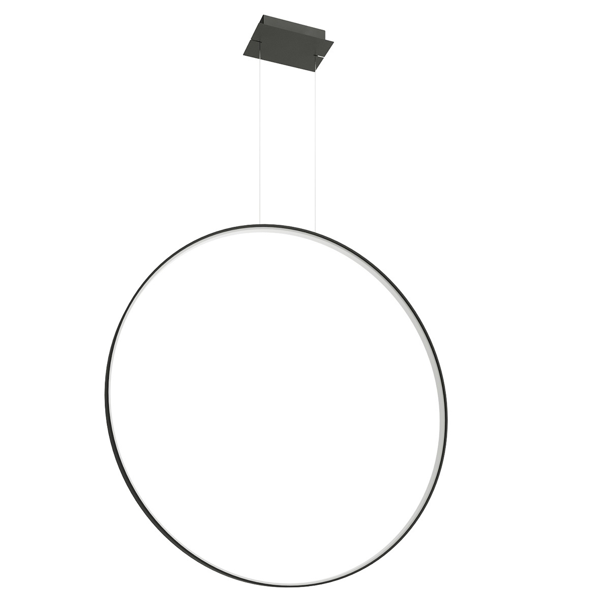 Lustra suspendata LED Rio Negru 3000K 110x16x150 cm