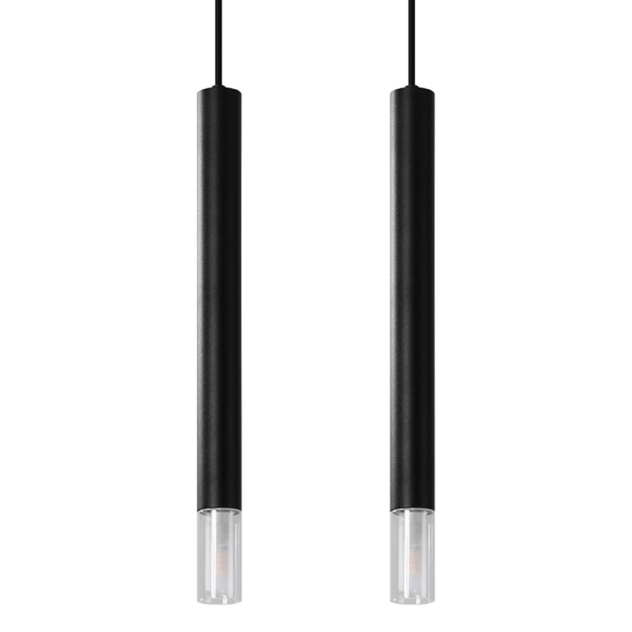 Lustra suspendata Wezyr Negru 30x6x120 cm