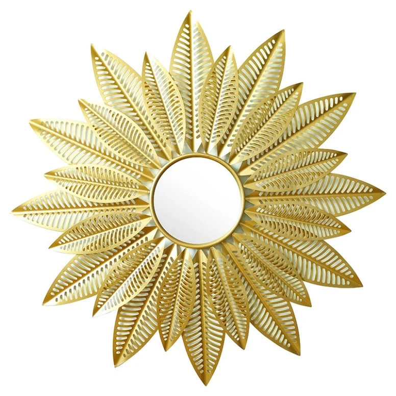 Oglinda de perete Leaf 20779 Auriu 94x6x94cm