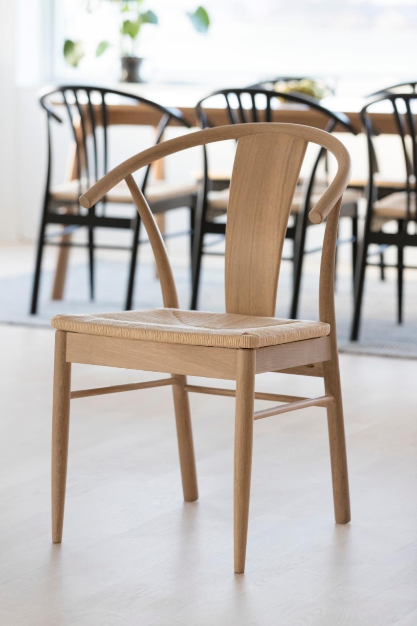 Set 2 piese Scaune dining Janik, Alb, 83x54x54 cm