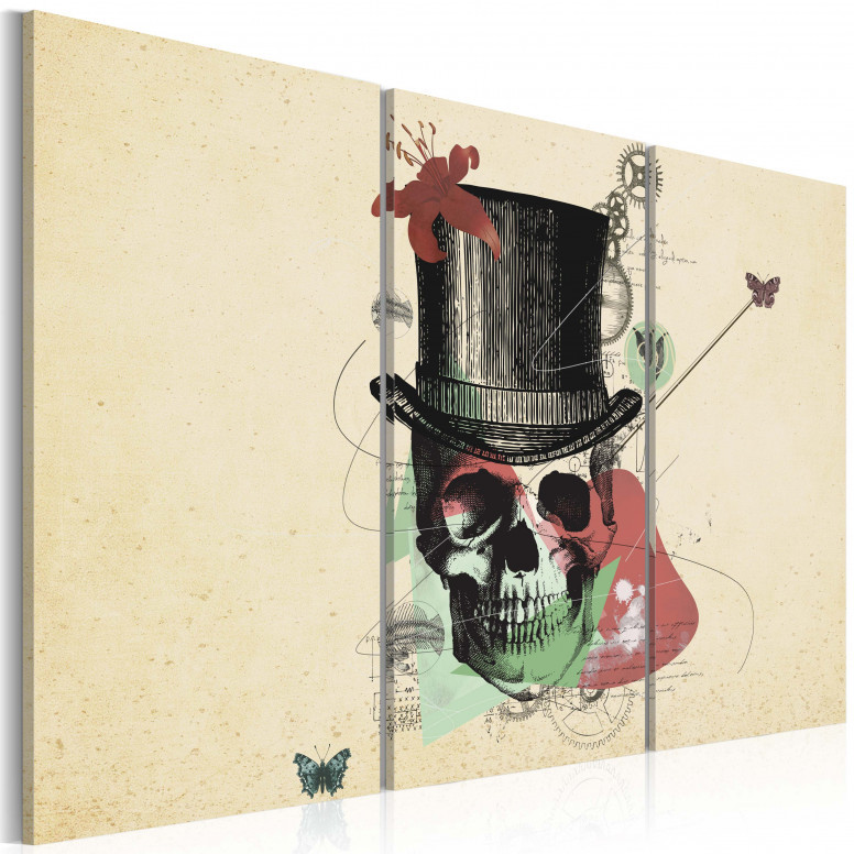 Tablou - Gentleman's skeleton 120x80 cm