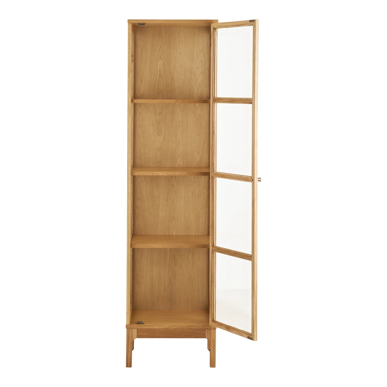 Vitrina inalta Cabinet, Natural, 40x47x180 cm