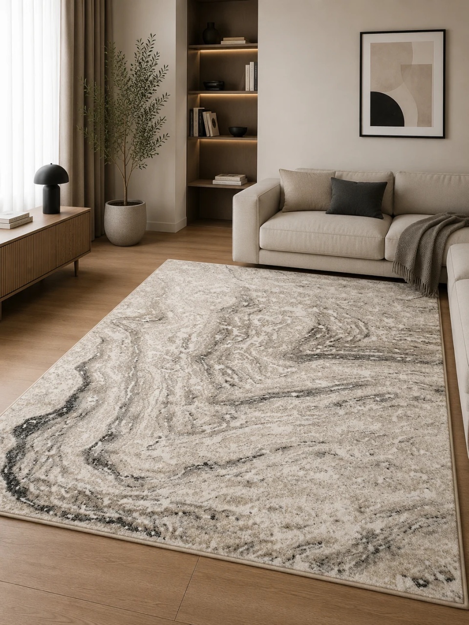 Covor, Elma, Gri, 80x150 cm, Delta El007 106