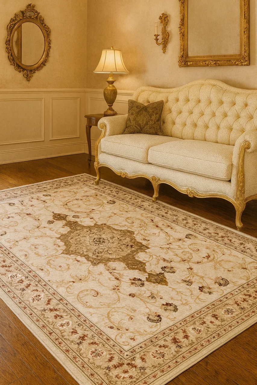 Covor, Lotos, Crem, 120x200 cm, Delta Lotos 523 100