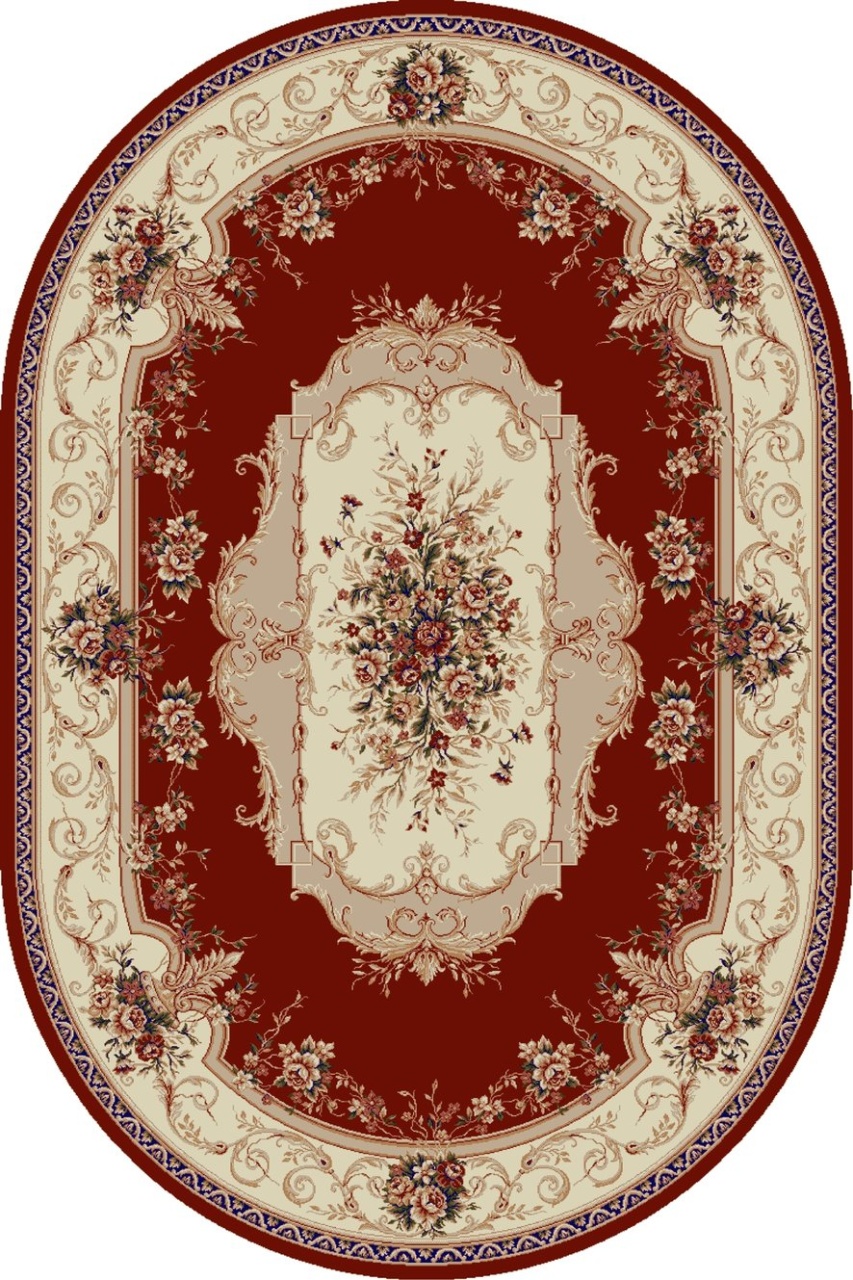 Covor Oval, Lotos, Rosu, 200x300 cm, Delta 507 201